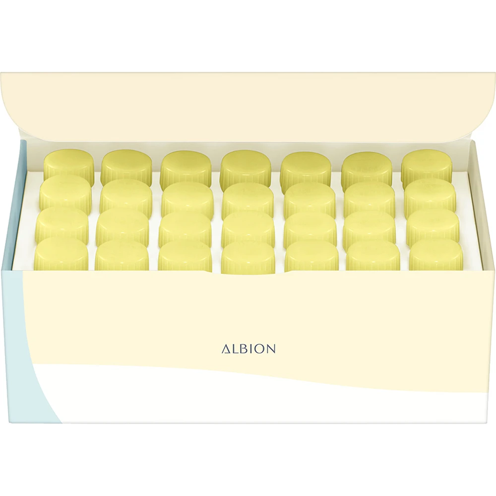 亮成一道闪电！Albion Flarune Bright Charger 1.0ml X 28奥尔滨美白淡斑精华一个月量美白奇迹见证1ml x 28小瓶美白奇迹淡化色斑迅速美白渗透基地美白肌底液