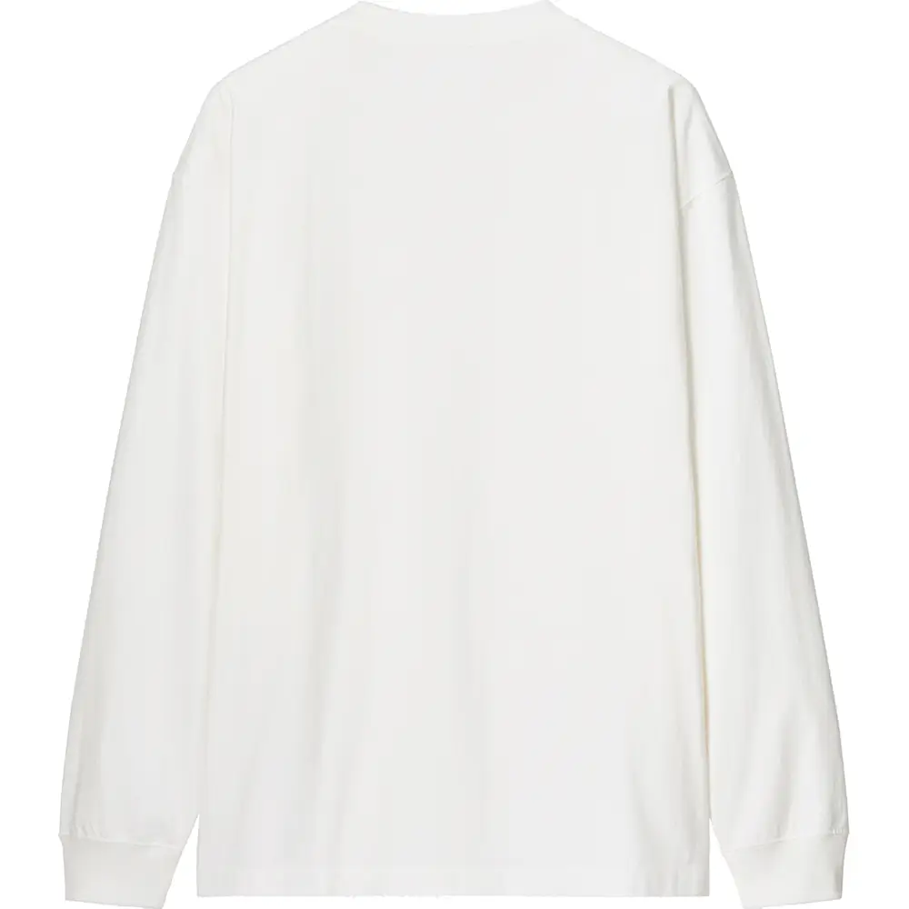 UNIQLO UT Washed Cotton Crew Neck T-Shirt with Back Print (Long Sleeve)