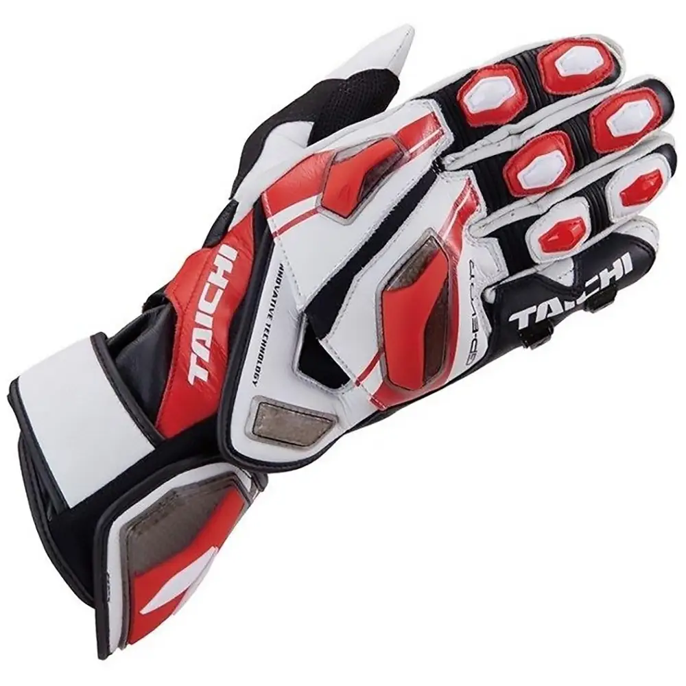 RS TAICHI NXT055 GP-EVO.R Racing Gloves, Red, M Size
