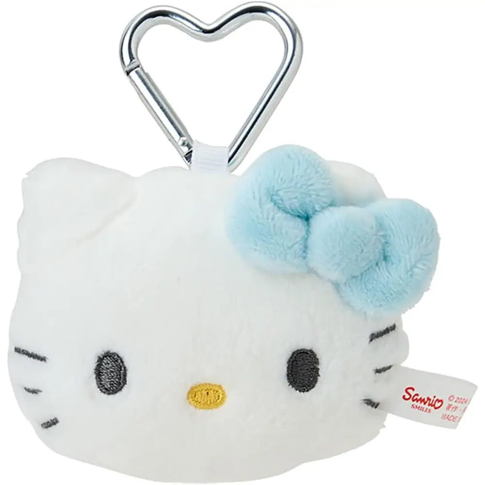 [Sanrio] Face-Shaped Mascot Holder (I Love Hello Kitty), Blue (Hello Kitty) Model: 087262