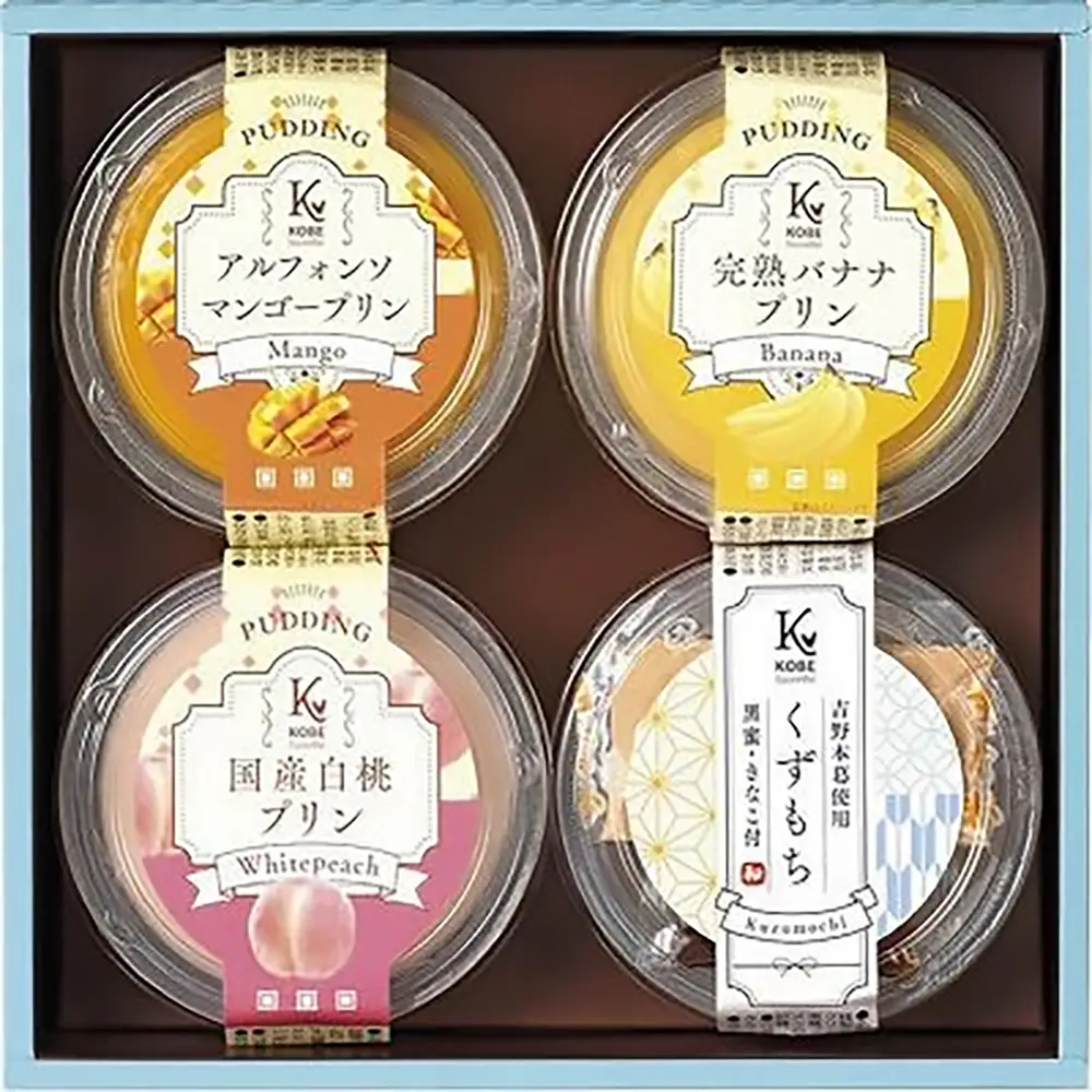Kobe Sucretee Fruit Pudding & Kuzumochi Assortment KFP-CR