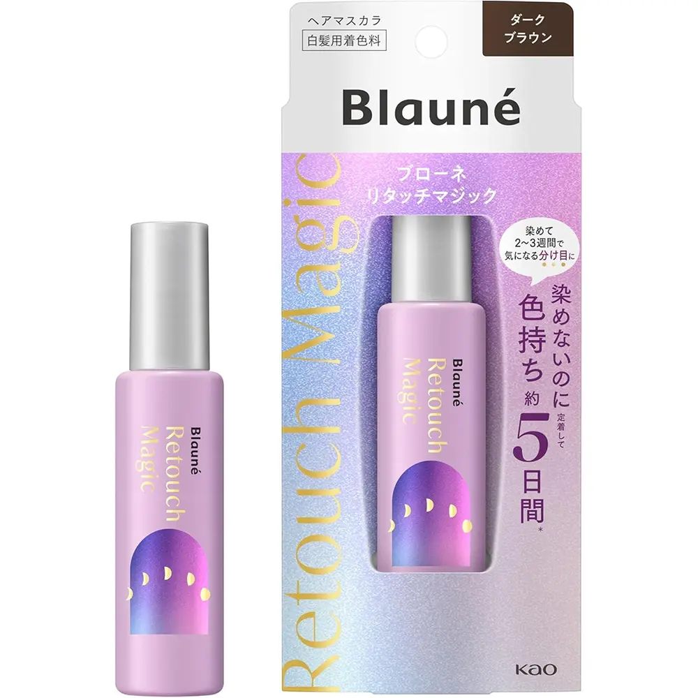 Blaune Retouch Magic 14ml, Temporary Gray Hair Mascara, Lasts up to 5 Days