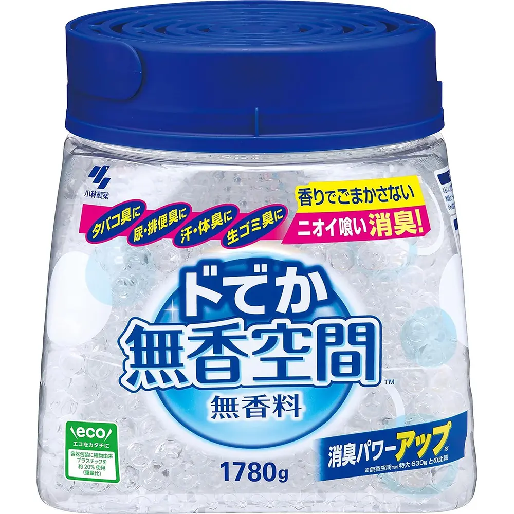 Mukou Kuukan Odor Absorbing Beads Deodorizer, Unscented, 1.78kg (Large Size) – For Room