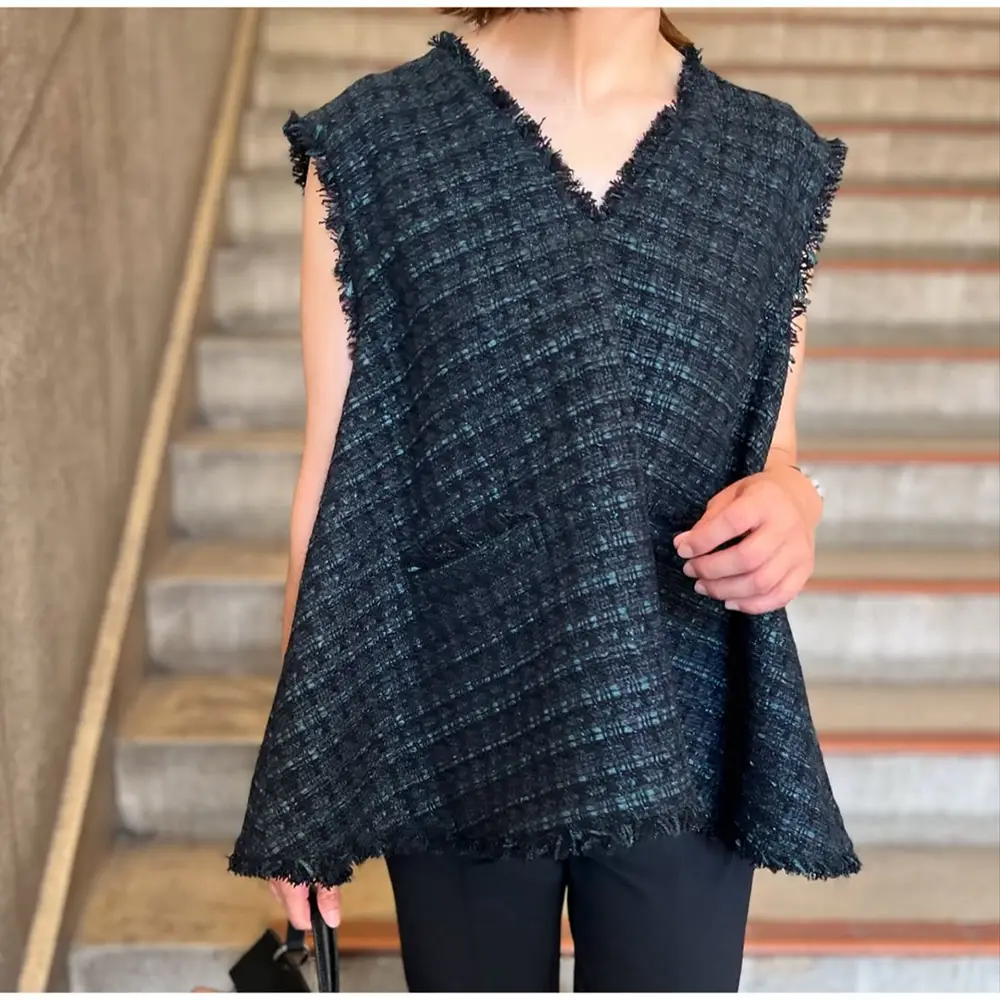 [Heve] Tweed Gilet Tokyo Popup Exclusive Color