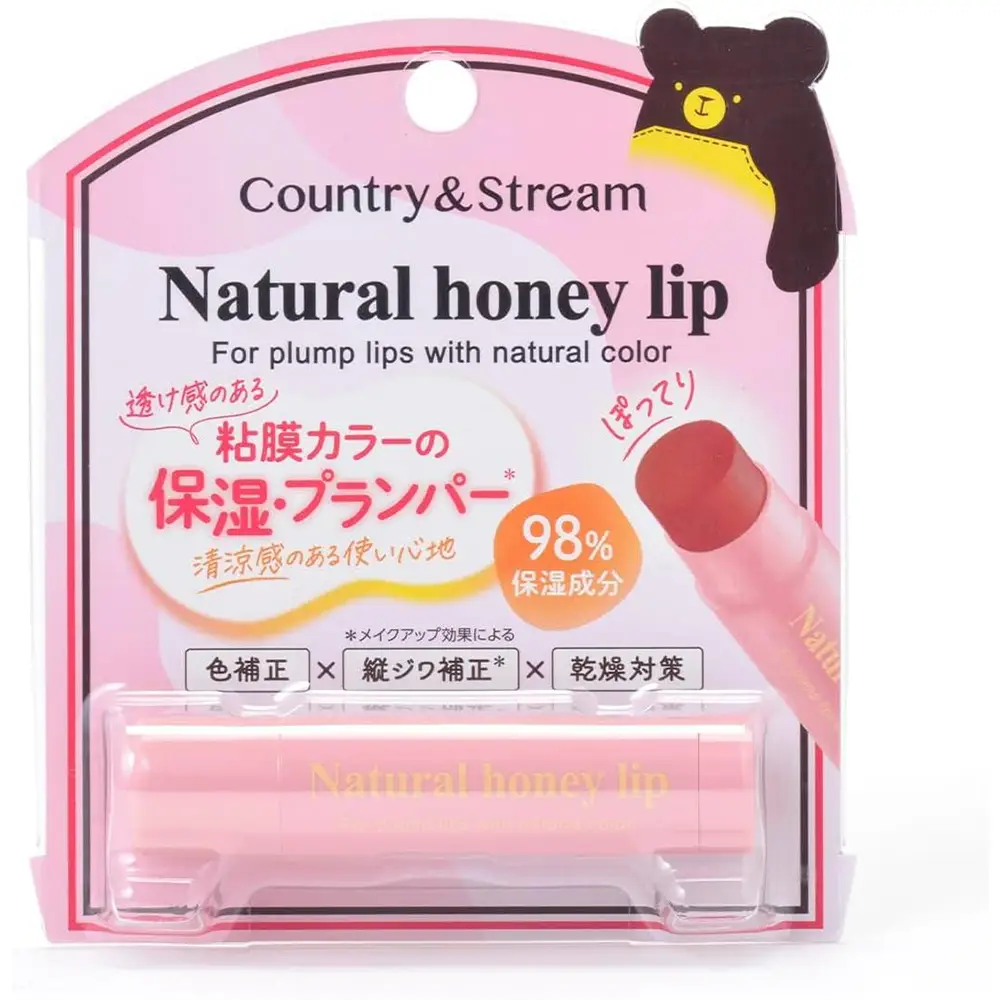Country & Stream Lip Cream CP02 4.5g Moisturizing Plumper Lip Cream Transparent Mucous Color Honey Tint