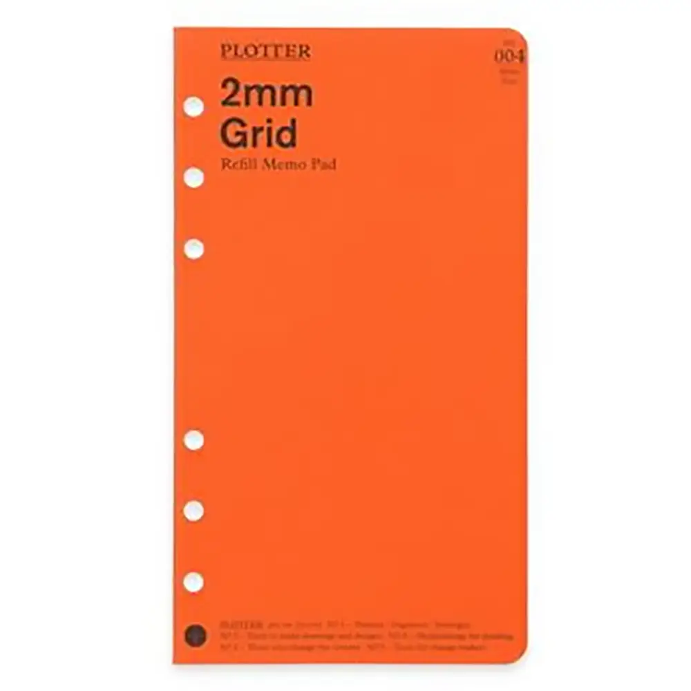 PLOTTER Refill Memo Pad 2mm Grid Bible Size 777-164-19