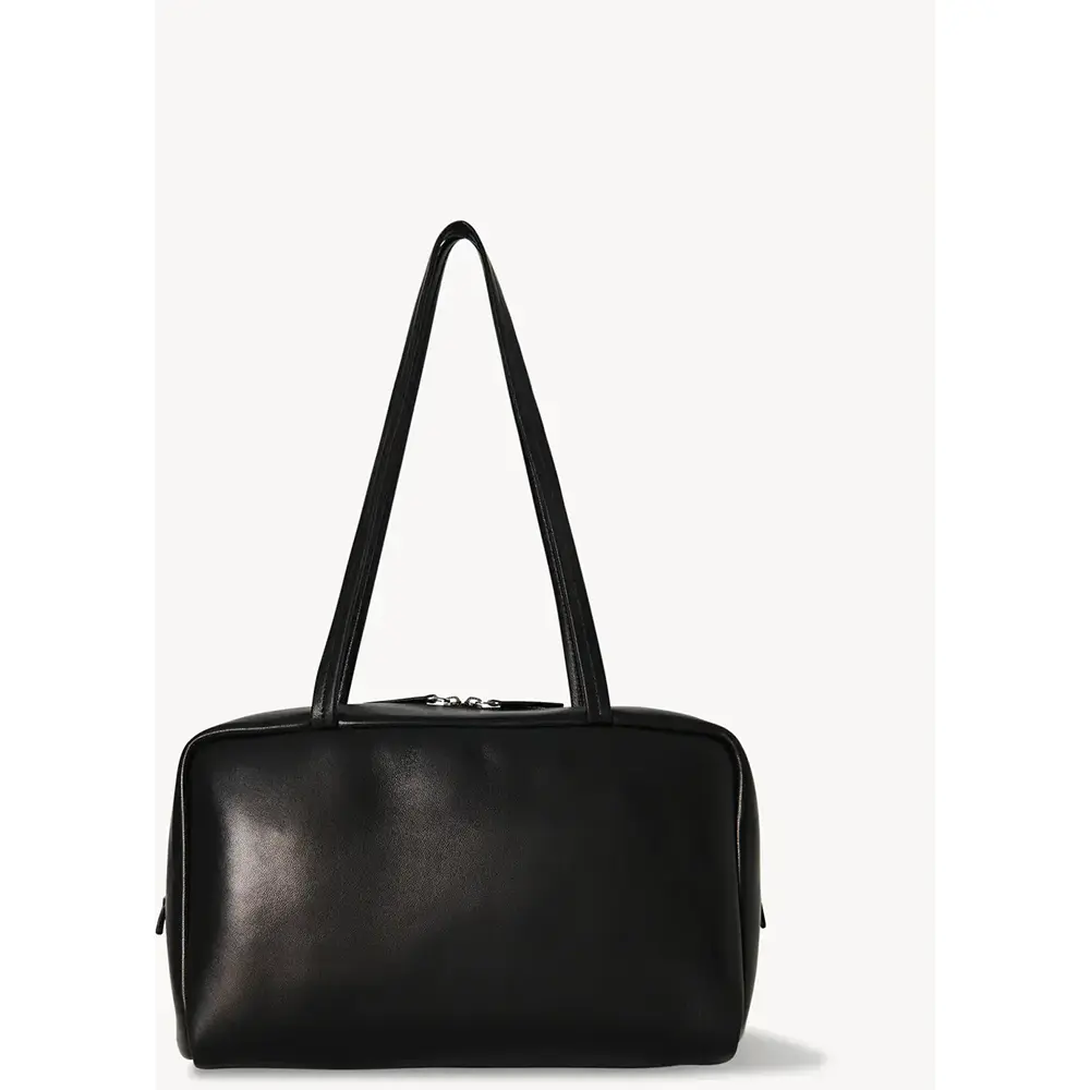 THE ROW Astra Leather Bowling Bag W1725L117BLANS THE ROW Astra Leather Bowling Bag W1725L117BLANS