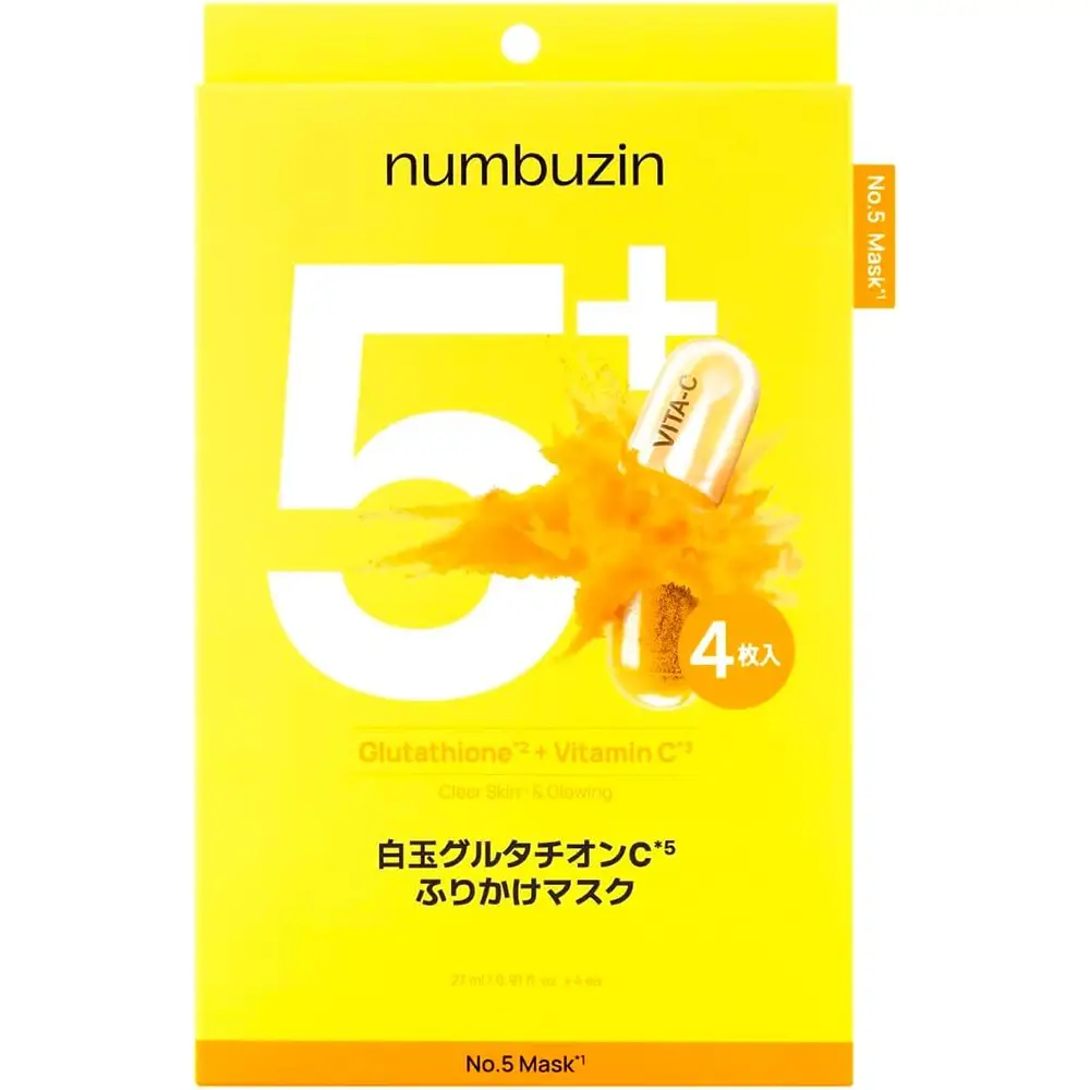 numbuzin No.5 Glutathione C Brightening Sheet Mask 4 Sheets numbuzin No.5 Glutathione C Brightening Sheet Mask 4 Sheets
