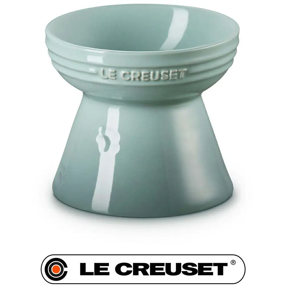 Le Creuset High Stand Pet Bowl Ceramic Dog Cat Food & Water Bowl Le Creuset High Stand Pet Bowl Ceramic Dog Cat Food & Water Bowl