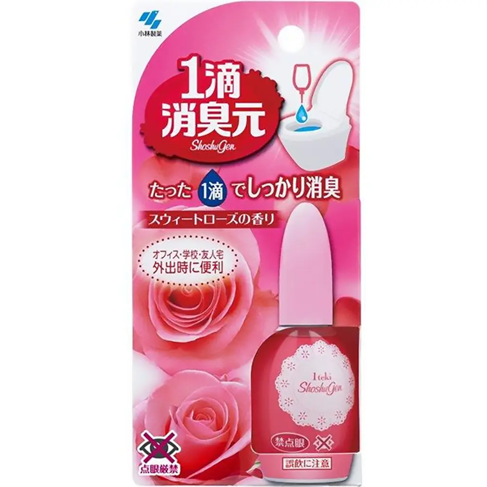 Kobayashi One Drop Shoshugen Sweet Rose Toilet Deodorizer 20ml Kobayashi One Drop Shoshugen Sweet Rose Toilet Deodorizer 20ml