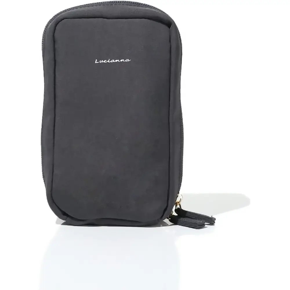 Self Standing Large Capacity Cosmetic Makeup Pouch Charcoal PO-83C Self Standing Large Capacity Cosmetic Makeup Pouch Charcoal PO-83C