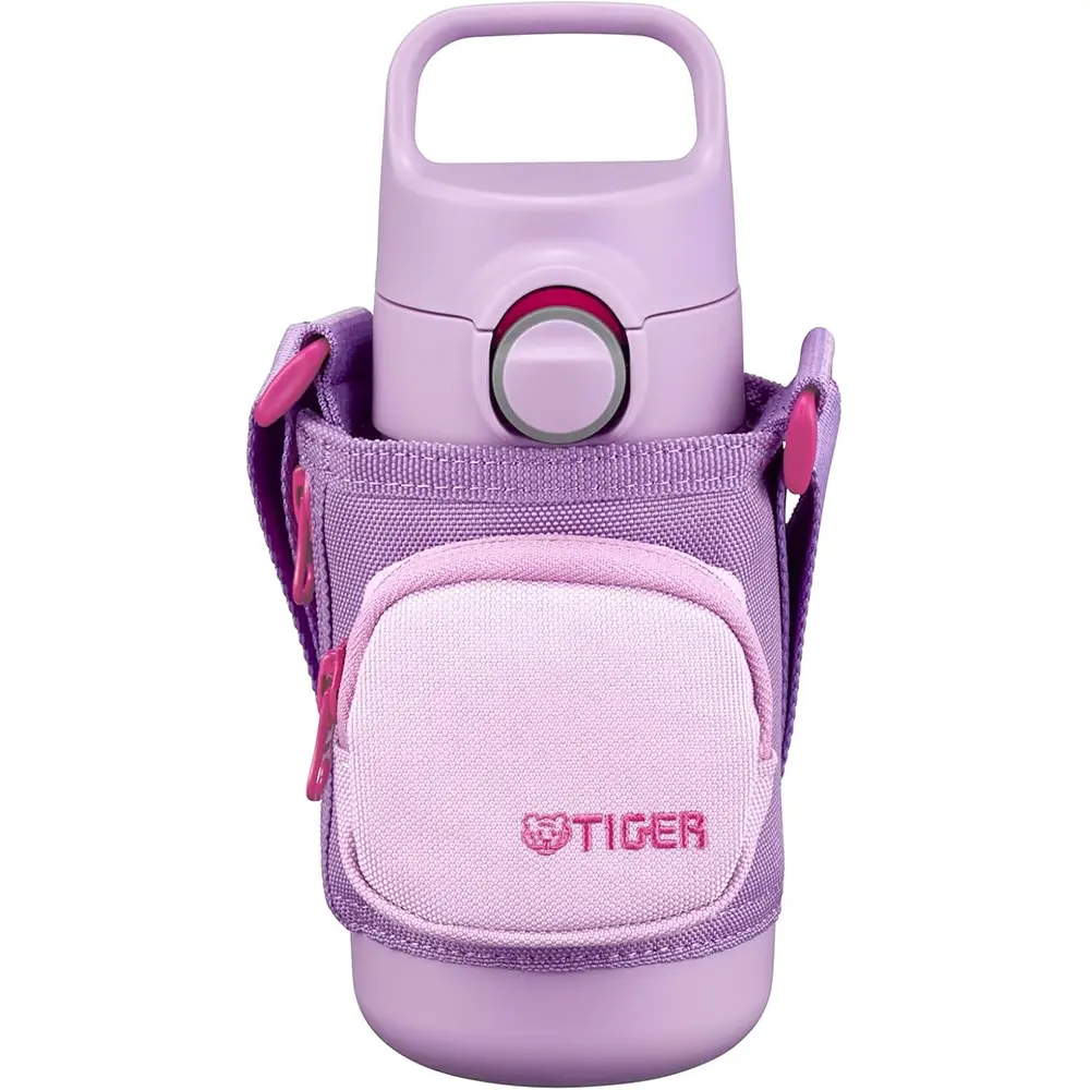 Tiger MTA-Q035VQ 350ml 2-Way Stainless Steel Vacuum Bottle with Cup, One-Touch Open, Flower Purple, Dishwasher Safe Tiger MTA-Q035VQ 350ml 2-Way Stainless Steel Vacuum Bottle with Cup, One-Touch Open, Flower Purple, Dishwasher Safe